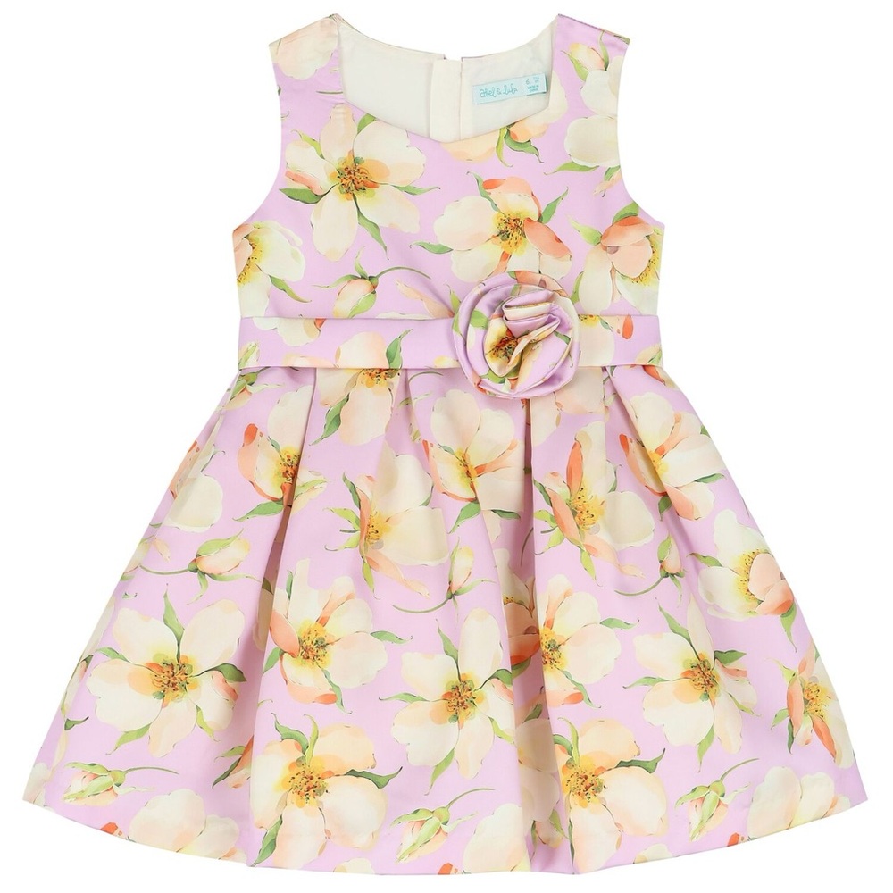 Abel & Lula Lavender Floral Dress